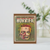 恐怖のゾンビ漫画カバーアートワークヴィンテージ ポストカード (スタンド正面)