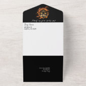 恐怖のハロウィンパーティー オールインワン招待状 (外側)