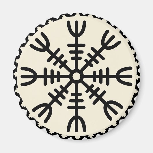 恐怖のバイキングヘルム マグネット (正面)