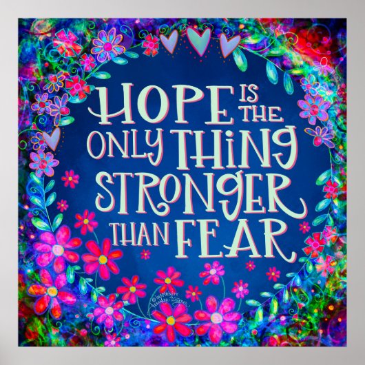 恐怖のフローラよりも強かわいらしい望みインスパイア ポスター (正面)