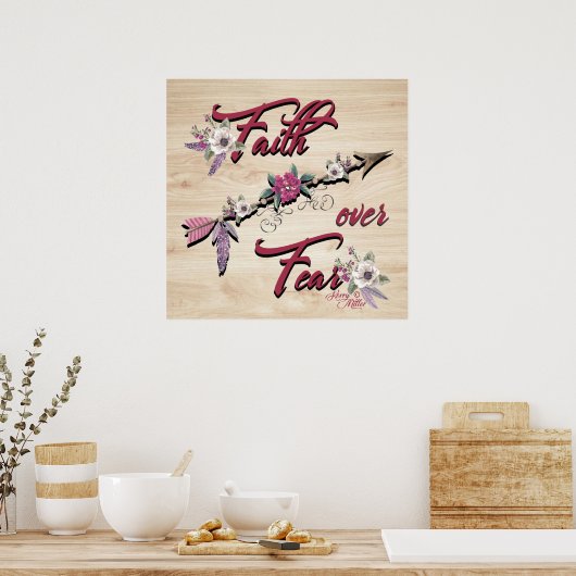 恐怖のポスターに対する信仰 ポスター (キッチン)