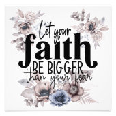 恐怖のポスターよりも信仰を大きくしなさい フォトプリント            (正面)