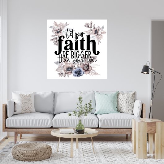 恐怖のポスターよりも信仰を大きくしなさい フォトプリント