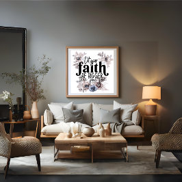 恐怖のポスターよりも信仰を大きくしなさい フォトプリント           