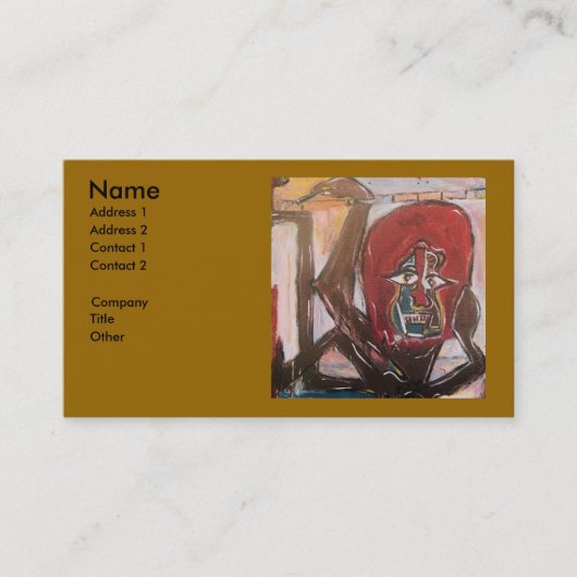 恐怖の冷たい要因 名刺 (正面)