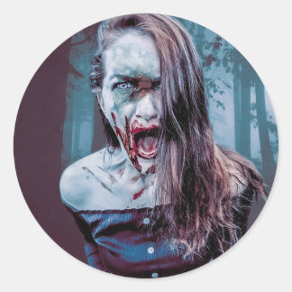 恐怖の叫び声の不安なステッユニークカー ラウンドシール
