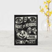 恐怖の夜 怖い骷髏 ジャック・オ・ランタン ハ カード (黄色い花)