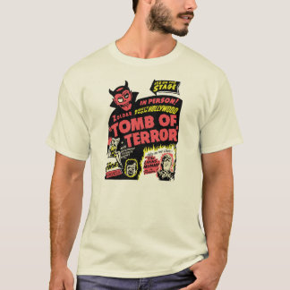 恐怖の幽霊ショーポスター芸術のVintageTomb Tシャツ