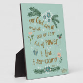 恐怖の手を超えたかわいい聖書の詩の信仰 フォトプラーク (側面)