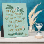 恐怖の手を超えたかわいい聖書の詩の信仰 フォトプラーク (側面)