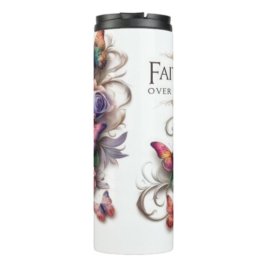 恐怖の数々のタンブラーに対する色の蝶の信仰 タンブラー (裏面)