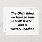 恐怖の歴史先生 ポストカード (正面/裏面)