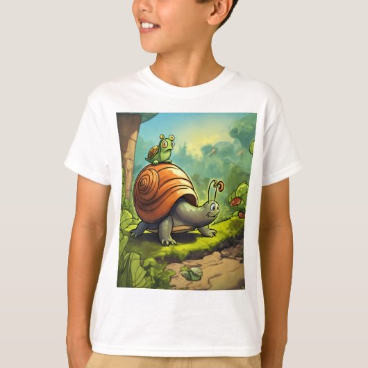 恐怖の漫画のイメージ Tシャツ (正面)