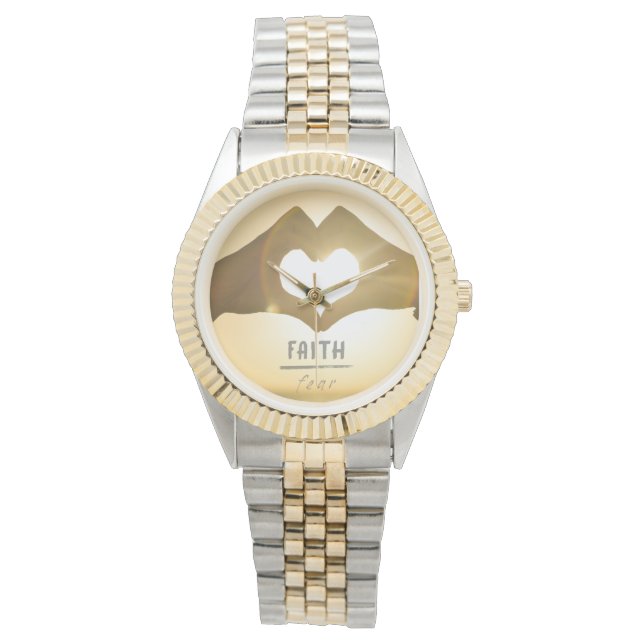 恐怖の監視に対する信仰 腕時計 (正面)