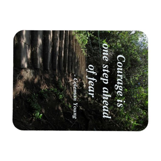 恐怖の磁石を前にした勇気 マグネット (横)