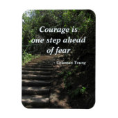 恐怖の磁石を前にした勇気 マグネット (縦)