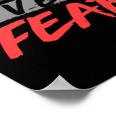 恐怖の神に対する聖書の聖句の信仰 ポスター (角)