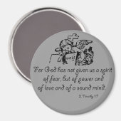 恐怖の精神バイブル引用文 マグネット (正面/裏面)