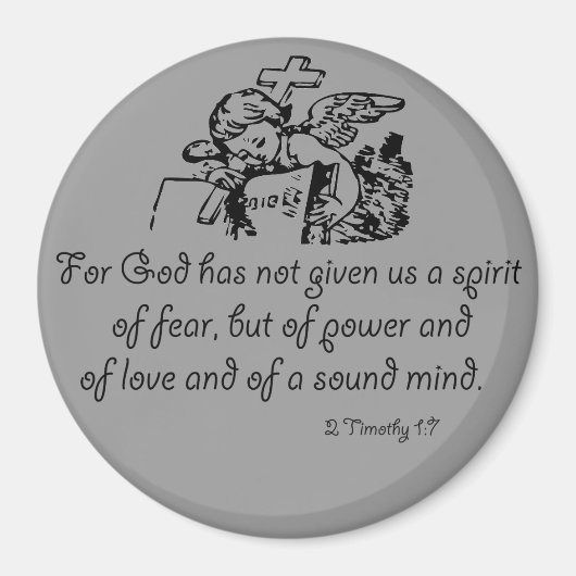 恐怖の精神バイブル引用文 マグネット (正面)