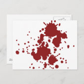 恐怖の血痕 ポストカード (正面/裏面)