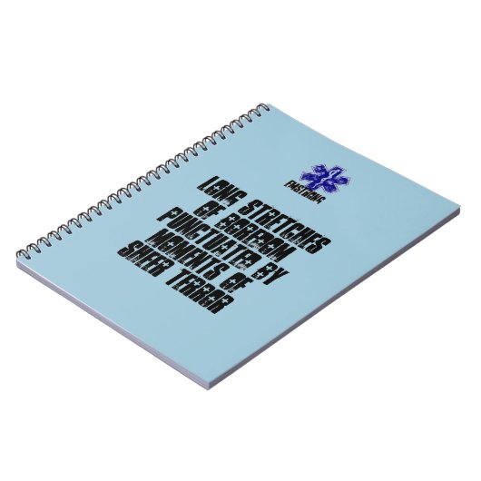 恐怖の退屈の時の長い伸張 ノートブック (左側)