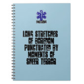 恐怖の退屈の時の長い伸張 ノートブック (正面)