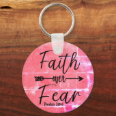 恐怖の鍵鎖に対する信仰 キーホルダー (正面)