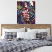 恐怖の高まり キャンバスプリント (インサイチュ (寝室))