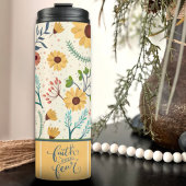 恐怖の黄色い花かわいらし柄に対する信仰 タンブラー