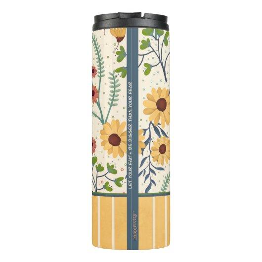 恐怖の黄色い花かわいらし柄に対する信仰 タンブラー (裏面)