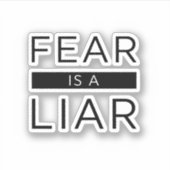 恐怖はうそつきだ シール (正面)