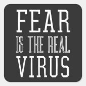 恐怖はウイル実在スだ スクエアシール (正面)