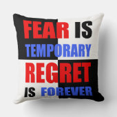 恐怖は一時的であり、後悔は永遠である クッション (裏面)