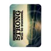 「恐怖は一致しない」モチベーション肯定柔軟 マグネット (縦)