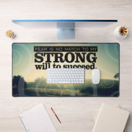 「恐怖は一致しない」モチベーション肯定 デスクマット