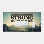 「恐怖は一致しない」モチベーション肯定 デスクマット (キーボード&マウス)