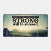 「恐怖は一致しない」モチベーション肯定 デスクマット (正面)