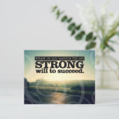 「恐怖は一致しない」モチベーション肯定 ポストカード (スタンド正面)