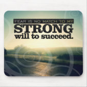 「恐怖は一致しない」モチベーション肯定 マウスパッド (正面)