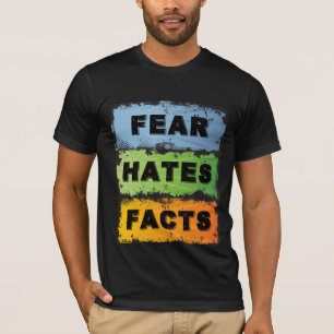 恐怖は事実を嫌う – 回復スローガンのシャツ Tシャツ