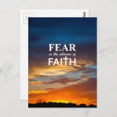 恐怖は信仰の欠如である ポストカード (正面/裏面)