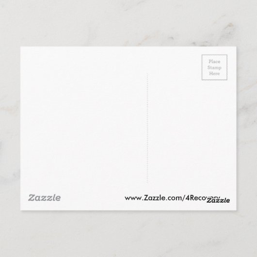 恐怖は信仰の欠如である ポストカード (裏面)