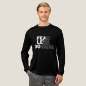 『恐怖は力を出さない』やる気を起こさせるメンズ トライブレンドＴシャツ (正面全体)