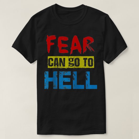 恐怖は強力な力とクーガーに行くことができる Tシャツ (デザイン正面)