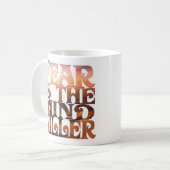 恐怖は心を殺す要因である コーヒーマグカップ (正面左)