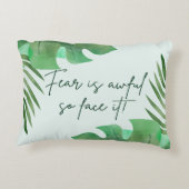 恐怖は恐ろしいから顔だ！ アクセントクッション (裏面)