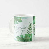 恐怖は恐ろしいから顔だ！ コーヒーマグカップ (正面左)