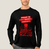 恐怖は敵であり、それを征服する。 トライブレンドTシャツ (正面)