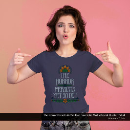 恐怖は続くが、やる気があおもしろいる トライブレンドＴシャツ