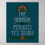 恐怖は続くが、やる気があおもしろいる ポスター (正面)